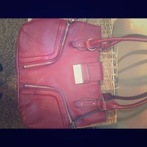 Red Leather Purse